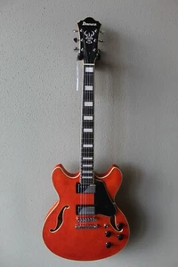 Brand New Ibanez Artcore AS73 Semi-Hollow Electric Guitar - Tangerine - Picture 1 of 9