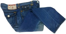 True Religion Masculino 42x34 Ricky Super T Laranja Marrom Stitch Usa Blue Jeans