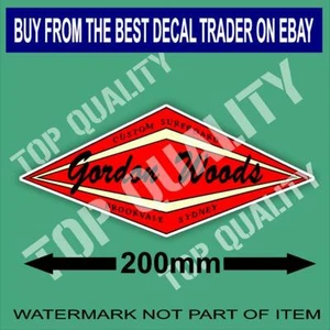 VINTAGE GORDON WOODS DECAL STICKER GREAT SURF BOARD WOODY SURFING STICKERS - Bild 1 von 1