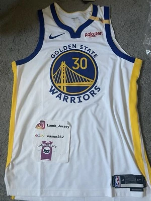 2025 Nike NBA Golden State Warriors Curry Asso Edition Authentic Jersey 48 L - Image 1 of 4