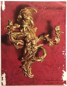 #116 Revue Connaissance Des Arts vergoldete Bronze Wandlampe Louis XV N117 von 1961 - Bild 1 von 3