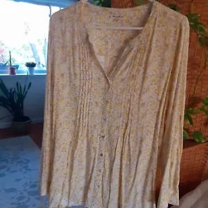 Jane And Delaney Button Down Shirt Gr. XL Blumen Print Viskose. - Bild 1 von 7