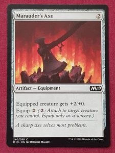 Magic The Gathering 2019 CORE SET M19 MARAUDER'S AXE artifact card MTG - Foto 1 di 2