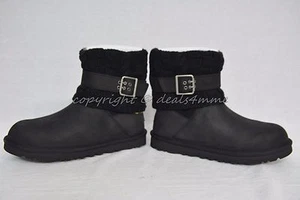 NIB! UGG Australia Cassidee Knit Boots US Women's Size 7 in Black Color - Picture 1 of 8
