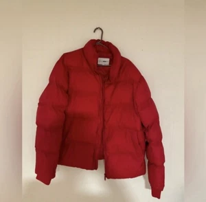 Men Red Puffer Jacket XL - Picture 1 of 5