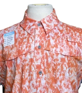 Reel Legends Fishing Vented Button Down Shirt Mariner II UPF 50 Small New - Picture 1 of 27