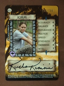 Tarjeta autógrafa Supervivor Amanda Kimmel Kucha Kimmi 2001 KK 77 de 500 - Imagen 1 de 2
