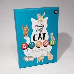 Pretty Kitty Cat Bingo Night Game Beth Briggs Kittens Cat Theme Party Game NOB - Picture 1 of 14