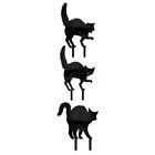 Garten schwarze Katze Stecklinge Halloween Deko Hof