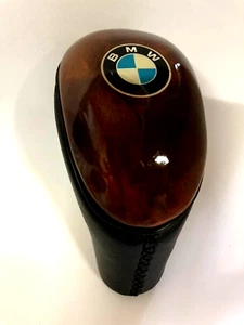 for BMW leather wood Gear Shift Knob for Manual Transmission e36 e46 e30 e90 e91 - Picture 1 of 8