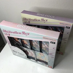 One Piece Trading Card Game: Illustration Boxes Volume 1 & 2 Set Factory Sealed - Picture 1 of 9