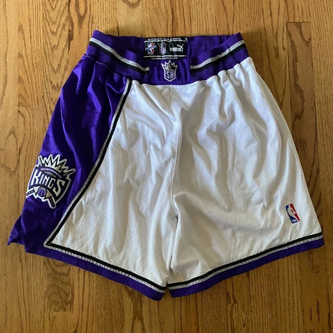 1999-2000 Sacramento Kings Authentic Puma Game Shorts nba vintage sz 38 2XL XXL Cover
