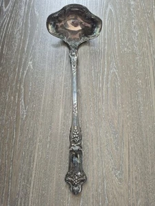 Vintage Wallace Silverplate Silver Plate Double-Spout Punch Ladle 15” Stamped - Picture 1 of 8