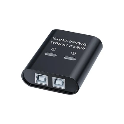 2 in 1 out USB 2.0 Switcher Sharing Hub Manual Key Switch For Computer Printer - Image 1 of 4