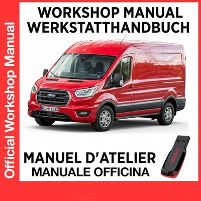 FORD TRANSIT 2019 2.2L Engine WORKSHOP MANUAL SERVICE USB PDF REPAIR ENGLISH - Imagen 1 de 4