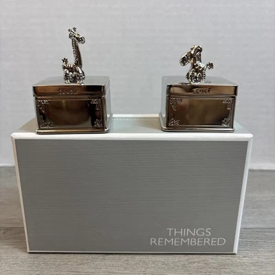 Primer diente primer rizo (pelo) cosas recordadas nuevo en caja bebé no grabado Foto 1 de 4