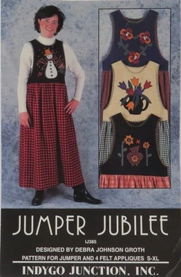 Indygo Junction jumper pattern with seasonal appliques, S-XL, uncut - Image 1 of 3