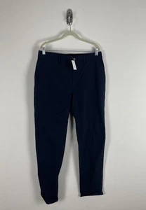 Nwt Banana Republic City Pant Size 33x34 Men Navy Blue Slim Fit Quick Dry - Picture 1 of 12