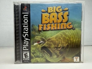 Big Bass Fishing (Sony PlayStation 1, 2002) CIB W Manual BLACK LABEL TESTED WORK - Picture 1 of 4