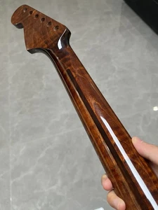 AAA Gloss Stainless steel 22frets DIY Roasted Flame Maple electric guitar neck - Picture 1 of 9