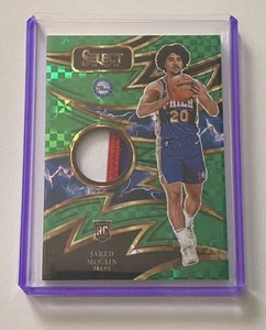 2024 Panini Select /5 GREEN ROOKIE JARED MCCAIN 76ERS SSP RC Patch Sixers - Bild 1 von 3