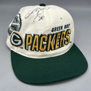 Vintage 90s Sports Specialties Pro Line GREEN BAY PACKERS Snapback Hat SIGNED - Bild 1 von 11