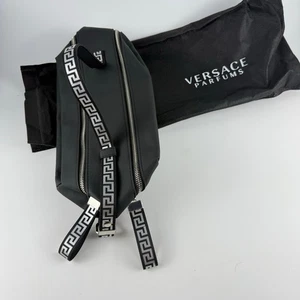 Bolsa de cosméticos Versace perfumes artículos de tocador bolsa de viaje con doble cremallera con bolsa antipolvo - Imagen 1 de 11