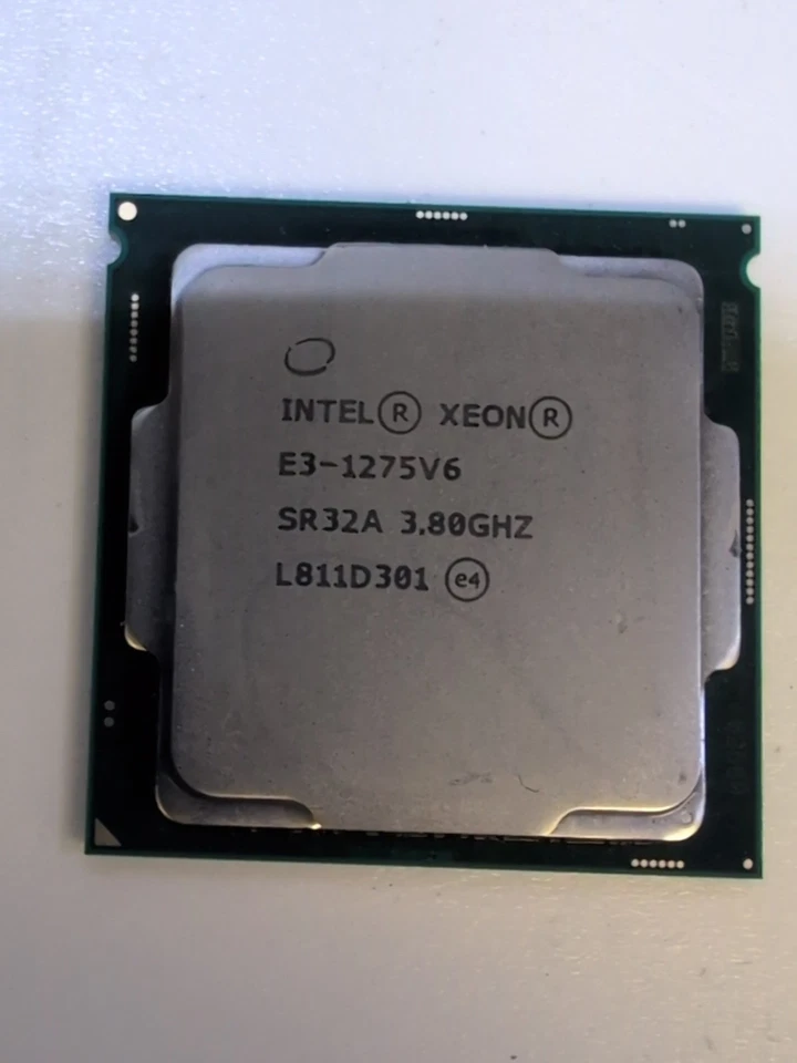 Intel Xeon E3-1275 V6 3.80GHz 4-Core 8MB LGA1151 Server CPU Processor SR32A - - Image 1 of 2