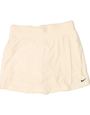 NIKE Womens Dri Fit Tennis Skirt UK 12/14 Medium White Polyester DG14 - Image 1 of 3