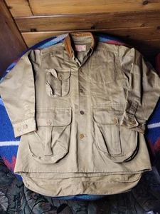Vintage 50er Bob Allen Jagd Schießen Jacke Mantel Herren Gr. 44 Scheune Hausarbeit Wild Tasche - Bild 1 von 16