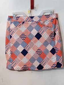 Kate Park Skort Gr. S patriotisch rot weiß blau gemischte Muster Taschen - Bild 1 von 5