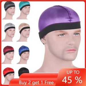 Silky Durag Sport Wave Cap for Men Doo Rag Headwrap Biker Cap Skull Cap Headwear - Picture 1 of 48