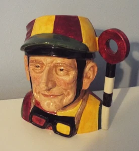Royal Doulton Character Jug Large Jockey D6625 1970 VGC 1st Quality - Picture 1 of 6