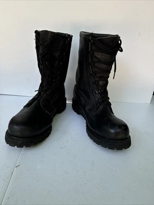 Botas Vibram Military NS 2-97 de cuero de combate aisladas negras para hombre 11,5 de ancho Foto 1 de 4