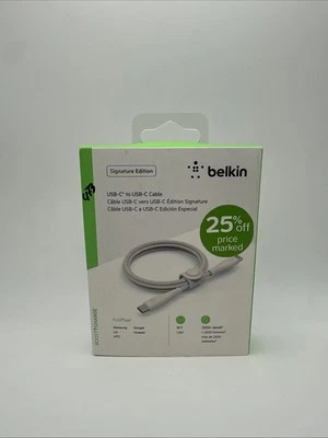 Belkin Signature Edition 5FT USB-C to USB-C Woven Jacket Charge Sync Cable - Image 1 of 3
