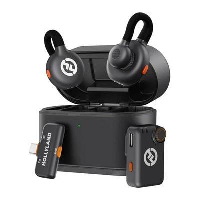 Hollyland LARK M2S Ultimate Combo Wireless Lavalier Black Microphone System - Image 1 of 4