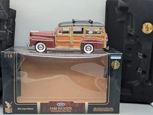 Maquetas de coches 1:18 Road Signature Yat Ming Ford Woody / Panel de madera real 1948 embalaje original - Imagen 1 de 21