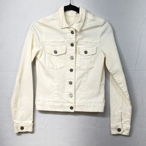 KUT from the Kloth Cream Denim Jacket Women's Size S Style KJ986MA2M - Picture 1 of 9