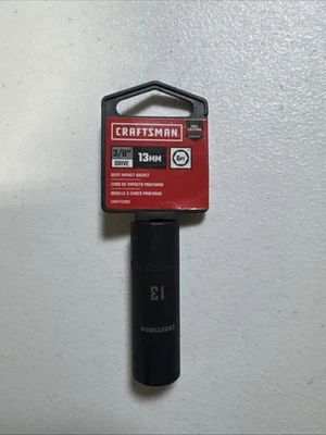 Craftsman Deep Impact Socket, Metric, 3/8-Inch Drive, 13mm, 6 Point, CMMT15902 - Image 1 of 2