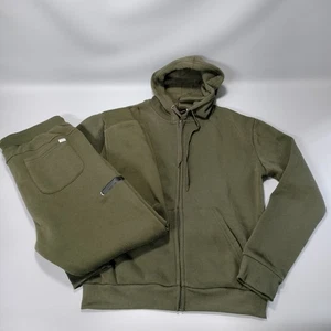 VIM VIXEN Green Full Zip Sweatsuit Hoodie Sweatpants Tracksuit Set Women Sz XL/L - Picture 1 of 16