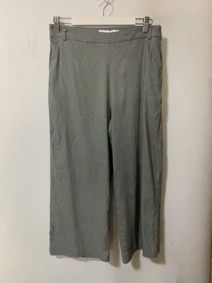 WITCHERY Wide Leg Linen Mix Pants Sz 8 - BUY Any 5 Items = Free Post - image 1 of 4