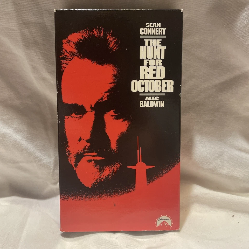 The Hunt for Red October (VHS, 1990) Sean Connery Alec Baldwin - Image 1 of 3