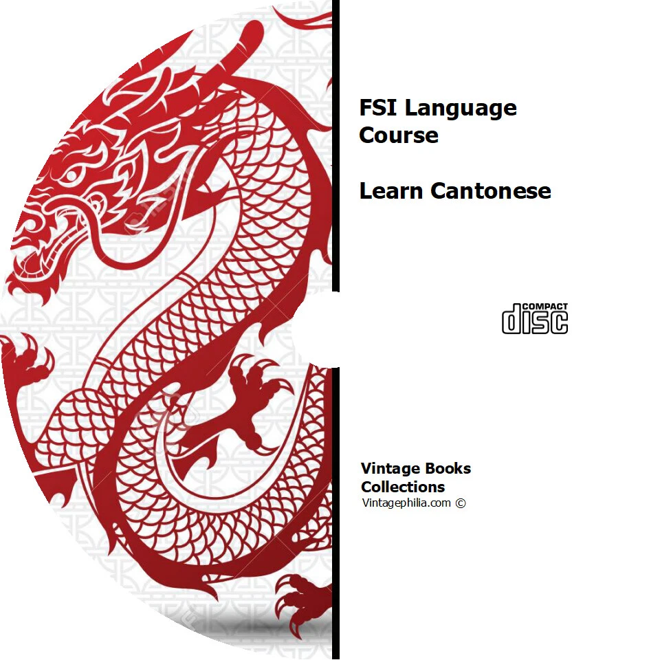 * LEARN CANTONESE CHINESE LANGUAGE * FSI TRAINING COURSE * MP3 AUDIO PDF on CD * - Image 1 of 1