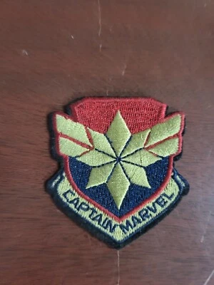 Patch - Captain Marvel Crest 2 x 2.5 Sew On  Given as a free gift Movie Premier - Image 1 of 2
