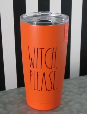 ¡NUEVO CON ETIQUETAS! TAZA DE VIAJE RAE DUNN *BRUJA POR FAVOR* AISLADA DE ACERO INOXIDABLE 17 OZ Foto 1 de 3