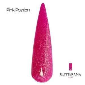 PINK PASSION Glitterama farbige Acryl Pudernägel Bright Sparkle Barbie Vibe - Bild 1 von 1
