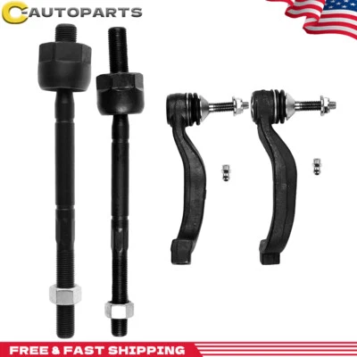 Front Inner & Outer Tie Rod Ends For 2000-2002 Lincoln LS 2002 Ford Thunderbird - Image 1 of 4