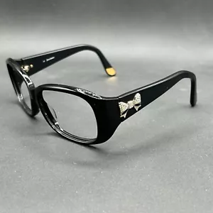 Juicy Couture JU 533/S 807 Sunglasses Frame Black w/ Gold Bow 54-16-130 Used RX✔ - Picture 1 of 16
