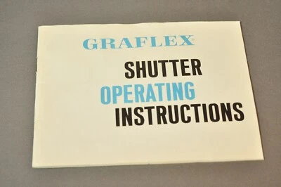 Graflex Shutter Operating Instructions, Original, Not a Copy! - Image 1 of 3