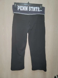 Pink By Victoria's Secret Penn State Logo Foldover Capri Size Small - Picture 1 of 10
